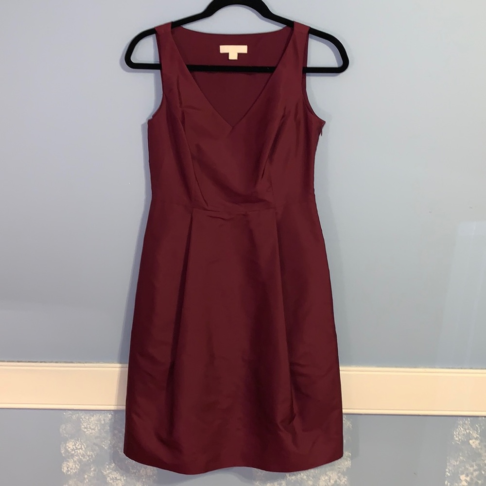Ann Taylor Burgundy bridesmaid dress